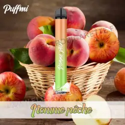 Pomme Pêche - TX650 Puffmi - Vaporesso - Vape Pen - Cigarette jetable