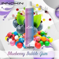 Blueberry Bubble Gum - Myrtille Bubble Gum - Puff Lota Enviro - Innokin - Vape Pen - Cigarette jetable - 600 puffs