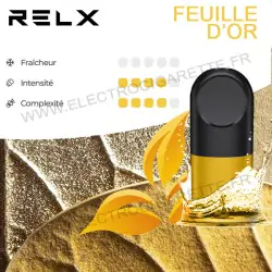 Capsule Pod Infinity - Feuille d'or - Tabac Blond - Relx - Infos