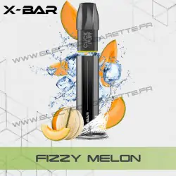 Fizzy Melon - Melon Glacée - X-Bar Click Puff - Vape Pen - Cigarette jetable