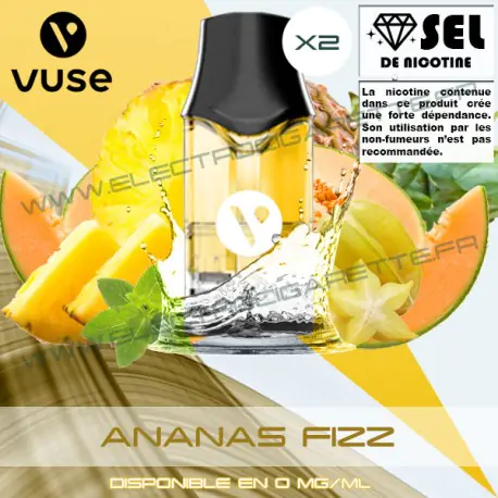 Cartouche EPOD Ananas Fizz - Pod VPro ePod - 2 x Capsules - Vuse (ex Vype)
