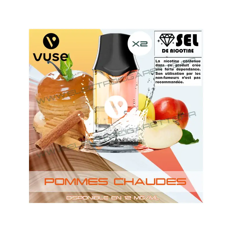 Cartouche EPOD Pommes Chaudes - Pod VPro ePod - 2 x Capsules - Vuse (ex Vype)