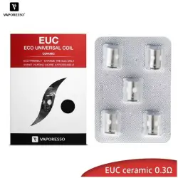 Résistance EUC Vaporesso Ceramic - Pack de 5 - 0.30 Ohms