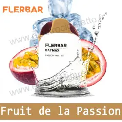 Fruit de la passion - Passion Fruit Ice - FlerBar Baymax - 3500 Puffs - Puff Vape Pen - Cigarette jetable