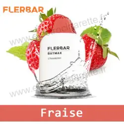 Fraise - Strawberry - FlerBar Baymax - 3500 Puffs - Puff Vape Pen - Cigarette jetable