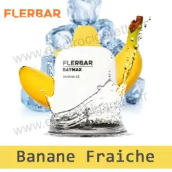 Banane Fraiche - Banana Ice - FlerBar Baymax - 3500 Puffs - Puff Vape Pen - Cigarette jetable
