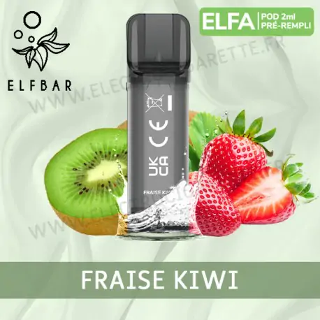 Fraise Kiwi - 2 x Capsules Pod Elfa par Elf Bar - 2ml - Vape Pen