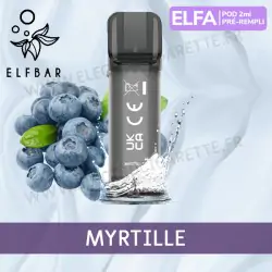 Myrtille - 2 x Capsules Pod Elfa par Elf Bar - 2ml - Vape Pen