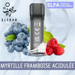 Myrtille Framboise Acidulée - 2 x Capsules Pod Elfa par Elf Bar - 2ml - Vape Pen