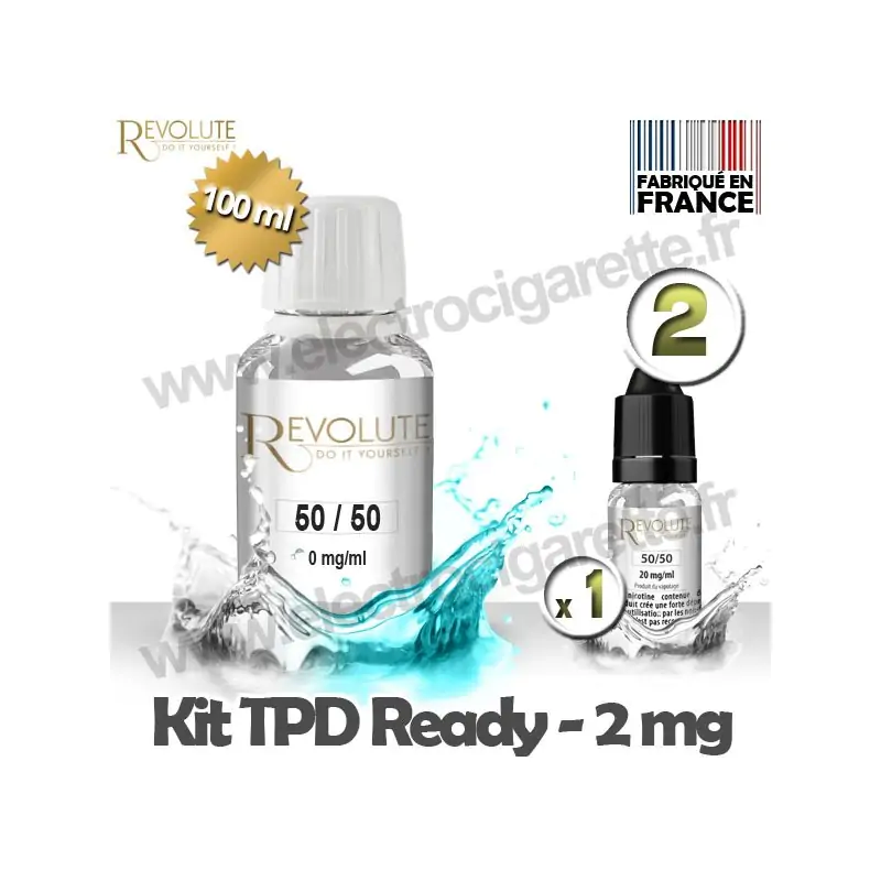 Kit TPD Ready DiY 2 mg - 50% PG / 50% VG - Revolute