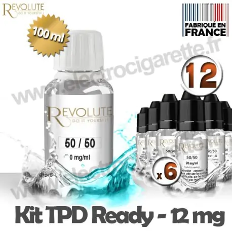 Kit TPD Ready DiY 12 mg - 50% PG / 50% VG - Revolute