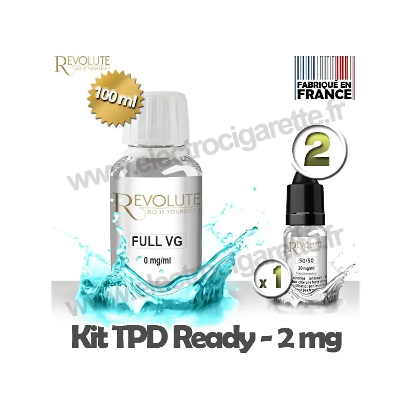 Kit TPD Ready DiY 2 mg - Full VG - Revolute