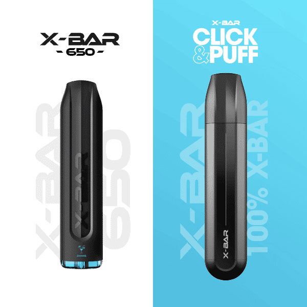 X-Bar Click and Puff Cool Mint - Menthe Fraiche mais 100% X-BAR