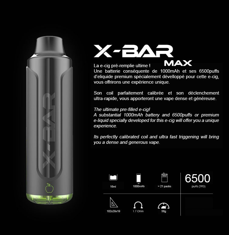 Caractéristique du produit X-Bar Max