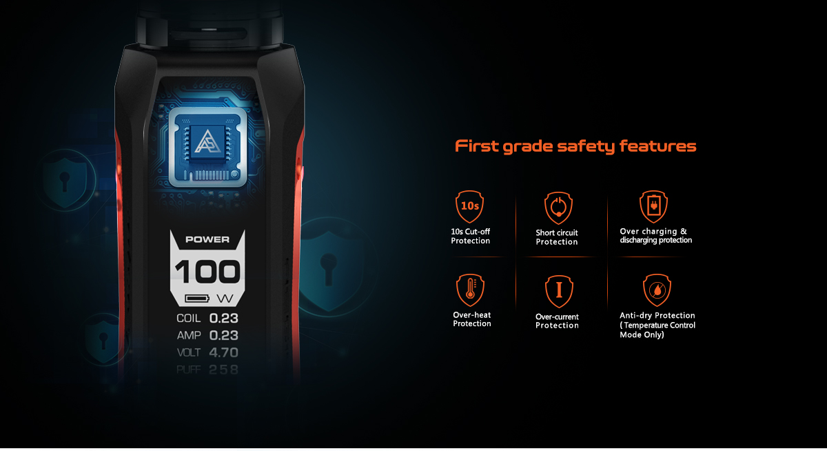Mod Geekvape Aegis Solo 100W - Spécificité