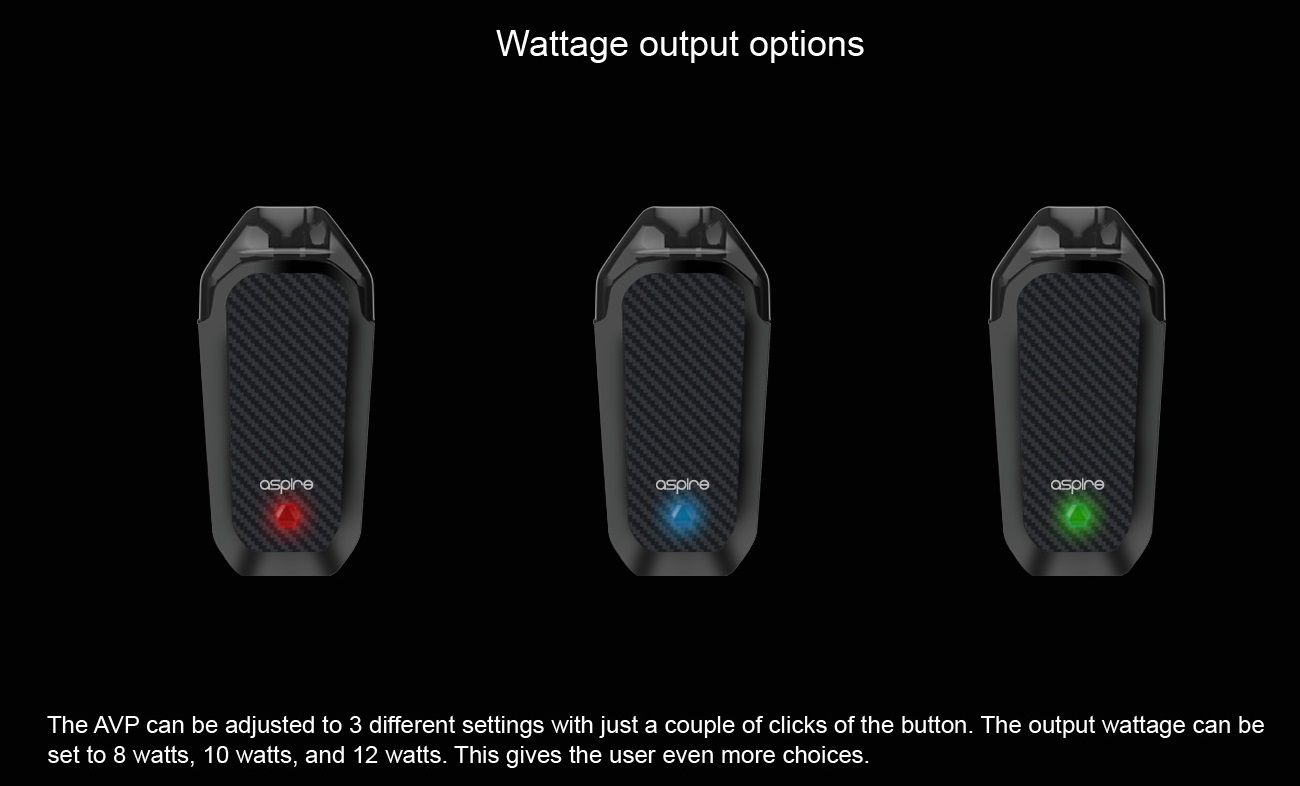 Kit Avp Pod 700mah 2ml par Aspire - Led Autonomie