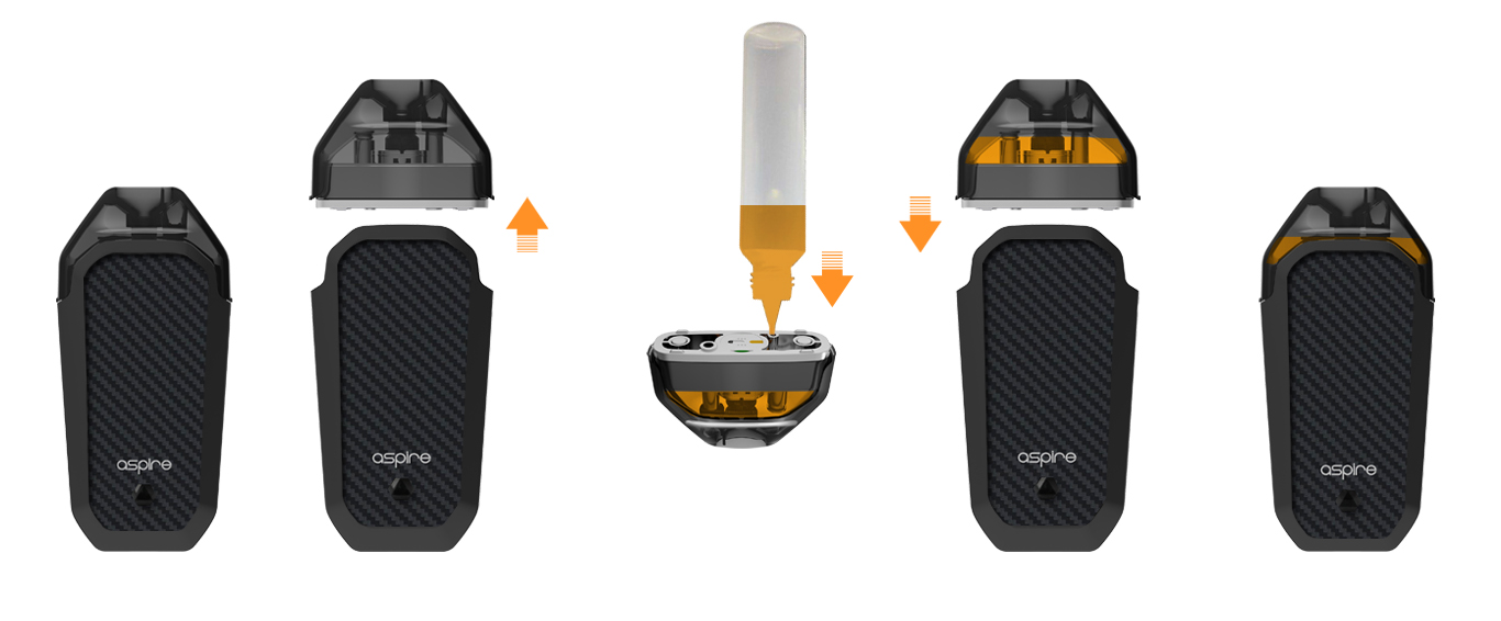 Kit Avp Pod 700mah 2ml par Aspire - Remplissage