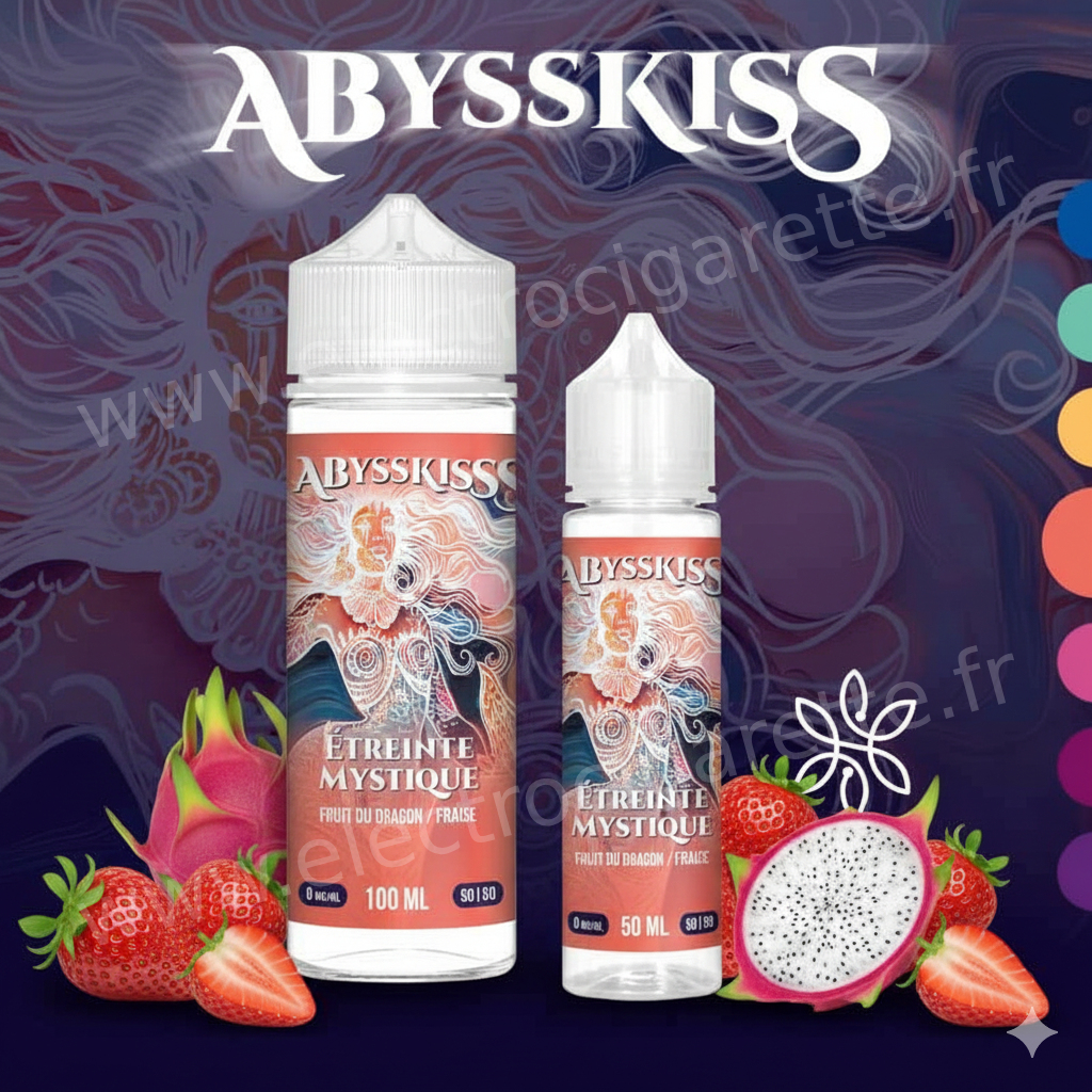 Étreinte Mystique — AbyssKiss (BioConcept) — E-liquide fruit du dragon, fraise 50 ml ou 100 ml