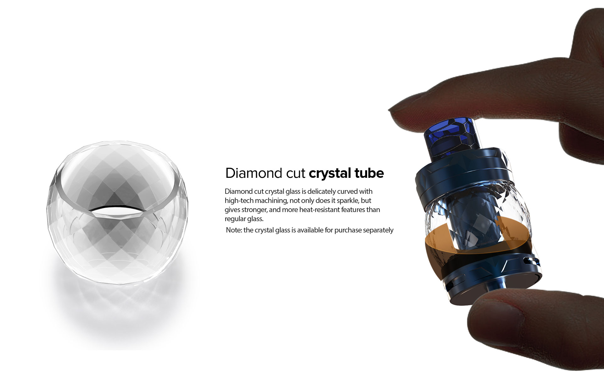 Clearomiseur Odan Diamond - 5ml - Aspire - Verre Crystal