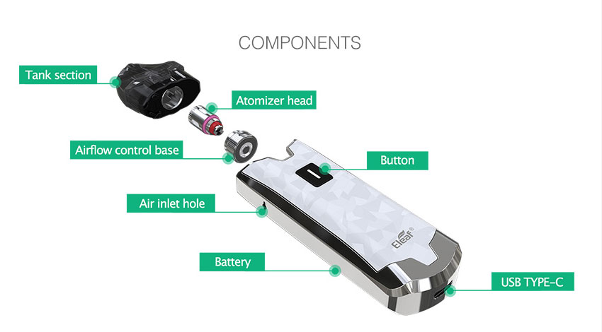 Pack Tance Max - 4ml - 15W - 1100mAh - Eleaf - Airflow
