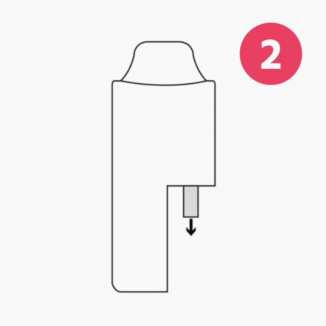 Etape 2 d'utilisation du Kit AF5000 de ElfBar Ananas Mojito