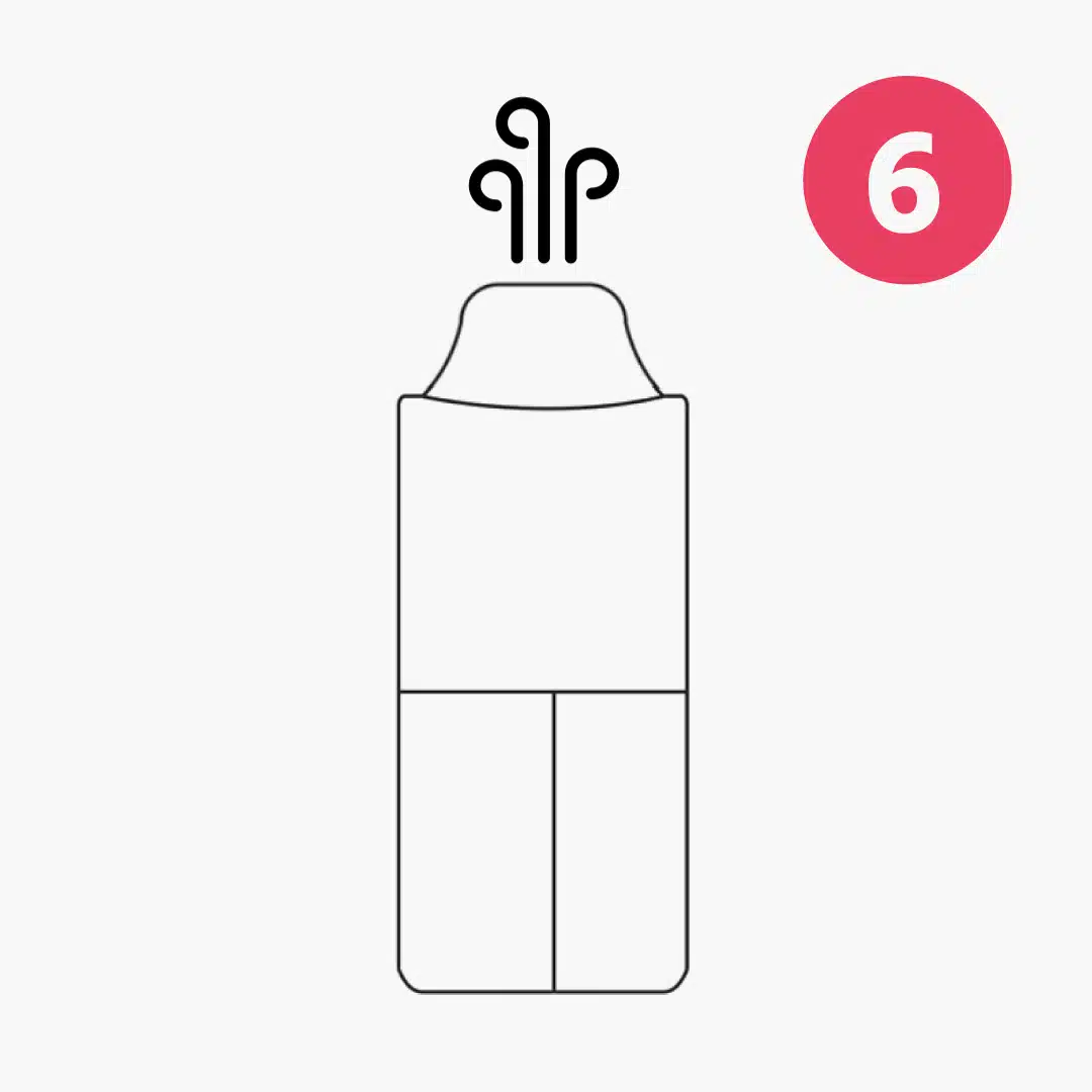 Etape 6 d'utilisation du Kit AF5000 de ElfBar Ananas Mojito