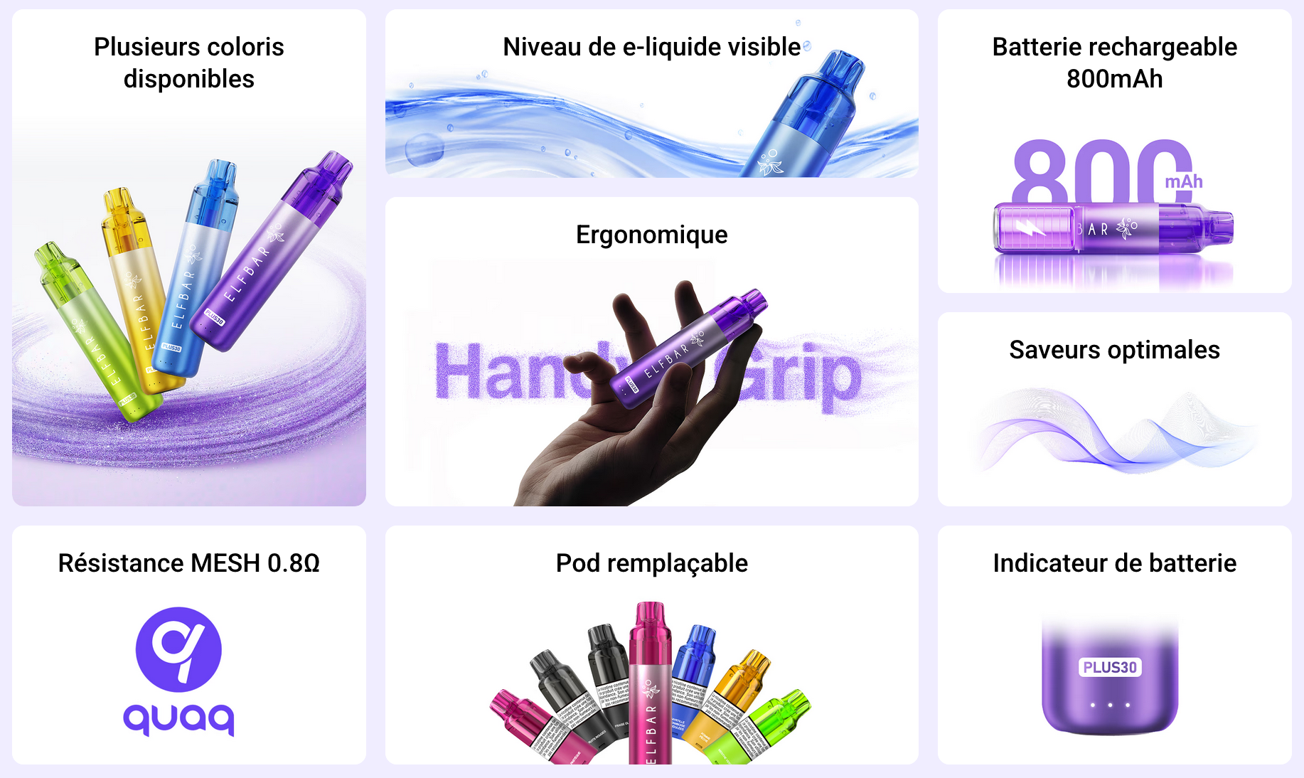 ElfBar Plus 30 - Information du produit