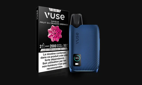 Kit Ultra Vuse – Batterie 530 mAh : e-cigarette performante et polyvalente (+ nouvelles recharges 1000 bouffées)