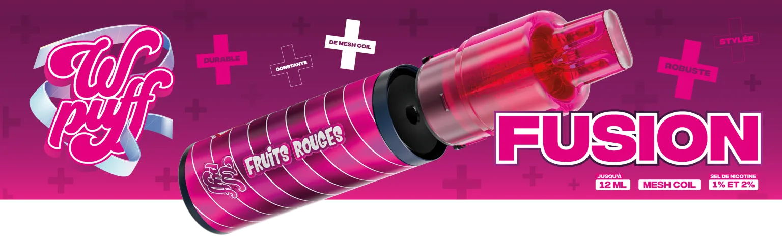 Wpuff Fusion 15000 : Tout savoir sur la puff rechargeable star de Liquideo