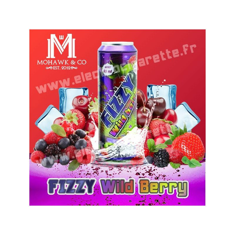Besoin d’un e-liquide fruité, pétillant et pratique ? Découvrez Fizzy Wild Berry 55 ml de Mohawk & Co