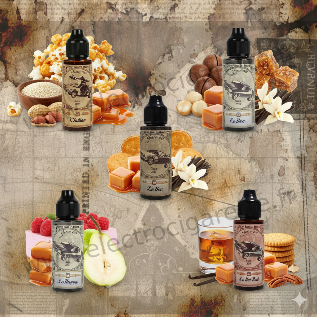 Gamme Vintage par Juice 66, la gourmandise à l'état pur en version 100ml et Arôme concentré 30ml