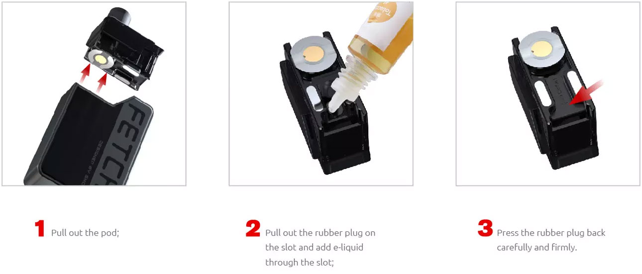 Kit Fetch Mini - 1200mah - 3.7ml - Smok - Remplissage