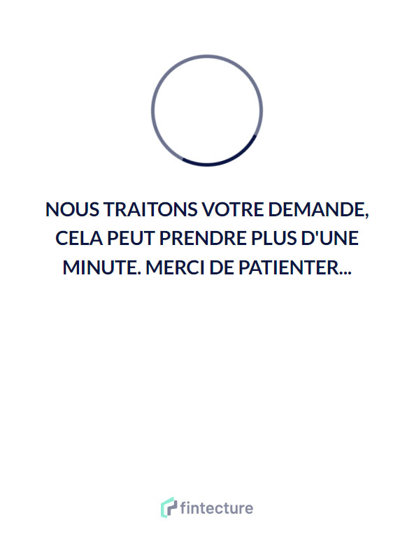 Traitement de votre paiement