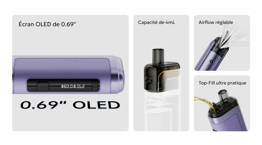 Cadre OLED du kit CoolFire P60