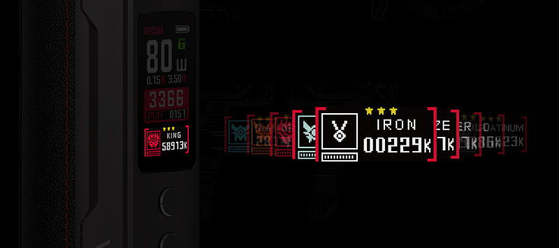 Kit Drag X Pod 80W 4.5ml de Voopoo - Ecran LCD