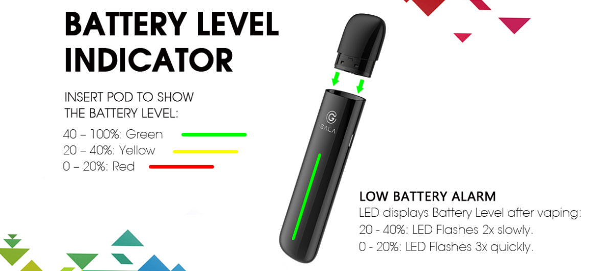 Kit Gala Pod 500mah - Innokin - Led indicateur d'autonomie