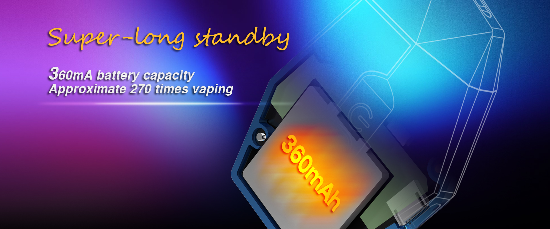 Kit Lambo Pod - 360 mAh - 2 ml - One Vape - Autonomie