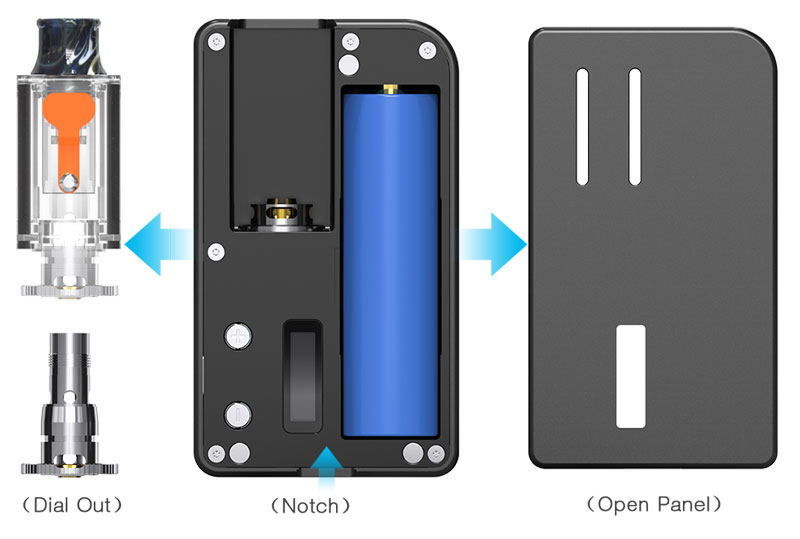 Pack Mulus - 80W - 4.2ml - Aspire - Changement accus