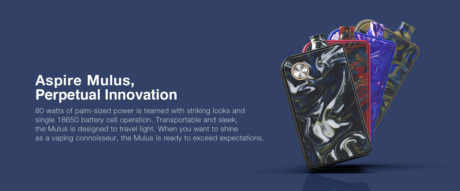Pack Mulus - 80W - 4.2ml - Aspire - Perpetuel innovation