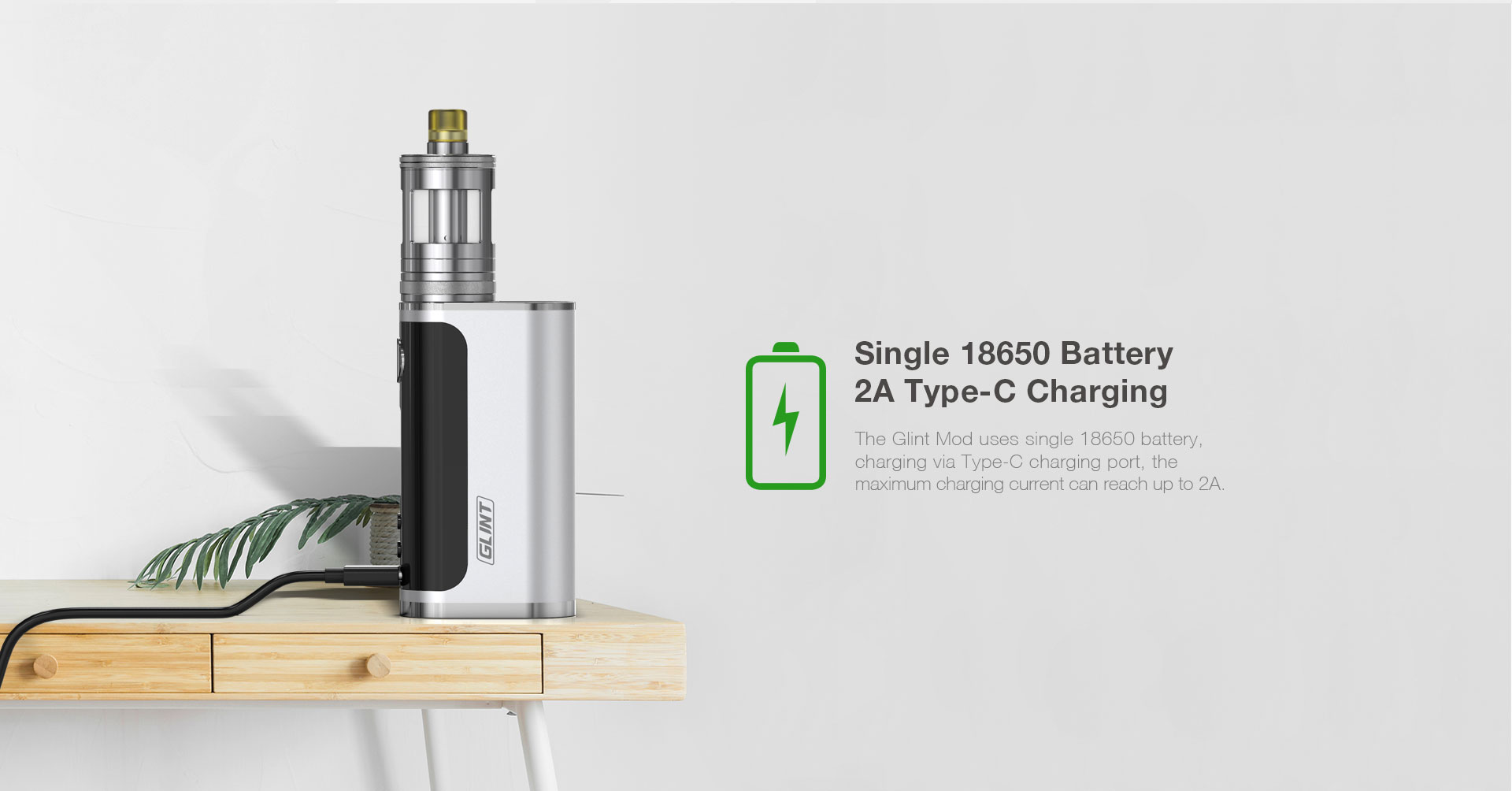 Kit Nautilus GT avec atomiseur Nautilus GT 3ml Silver - Taifun - Aspire - Rechargement USB-C