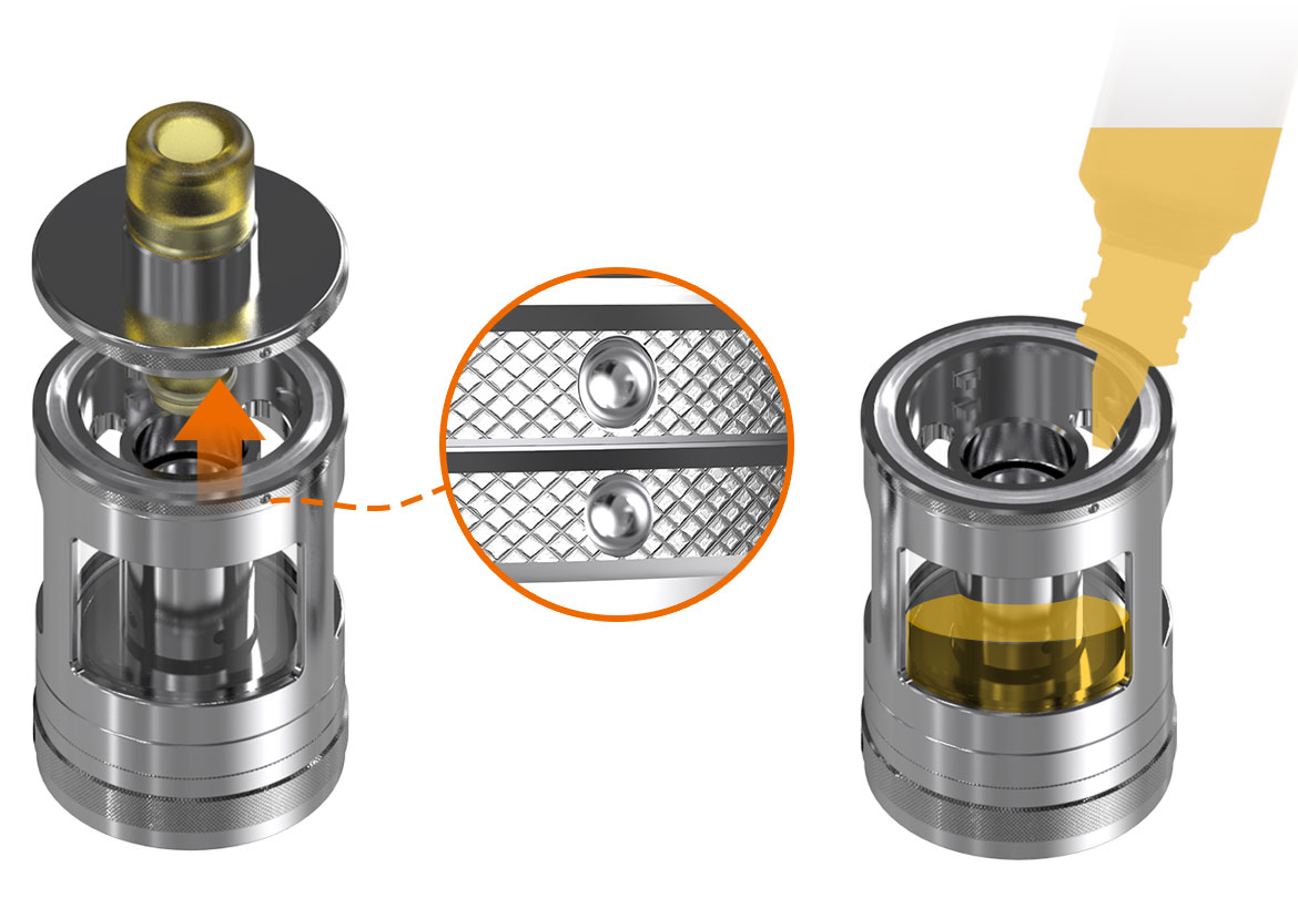 Kit Nautilus GT avec atomiseur Nautilus GT 3ml Silver - Taifun - Aspire - Remplissage