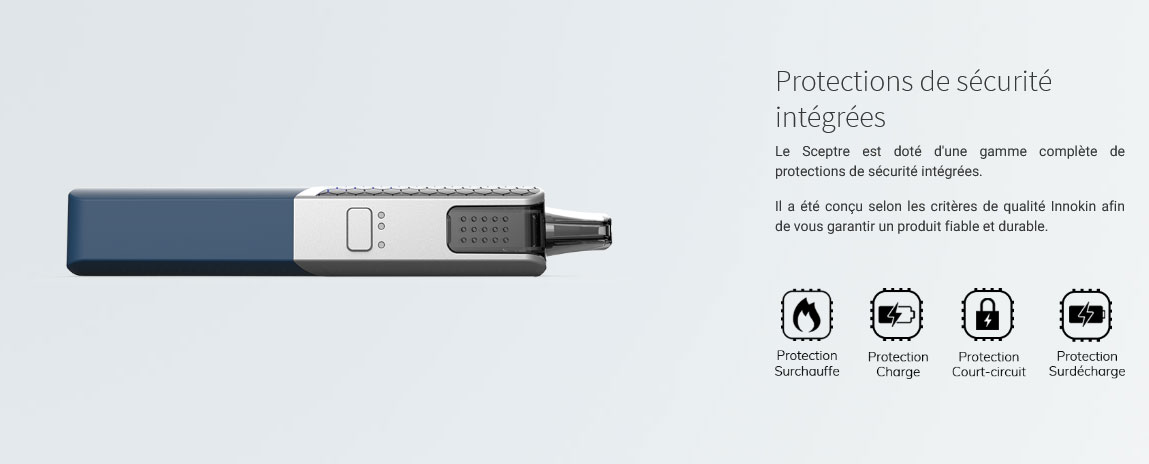 Kit Pod Sceptre - Protection et sécurité