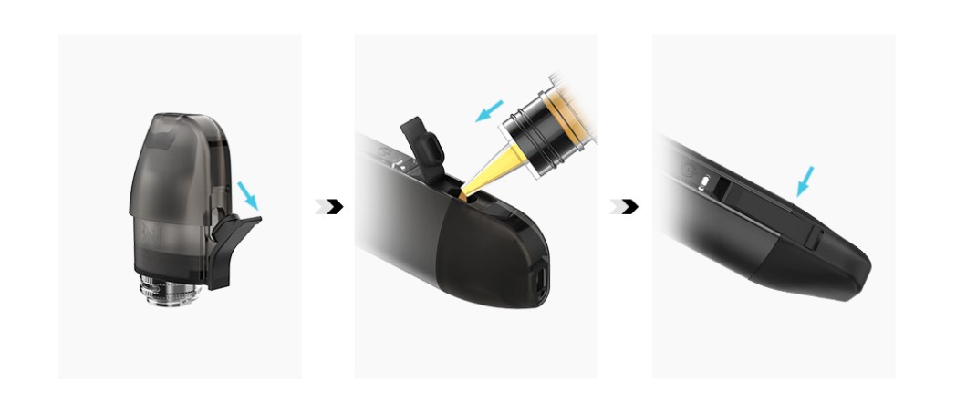 Kit QPod 900mah 1.9ml Justfog - Remplissage