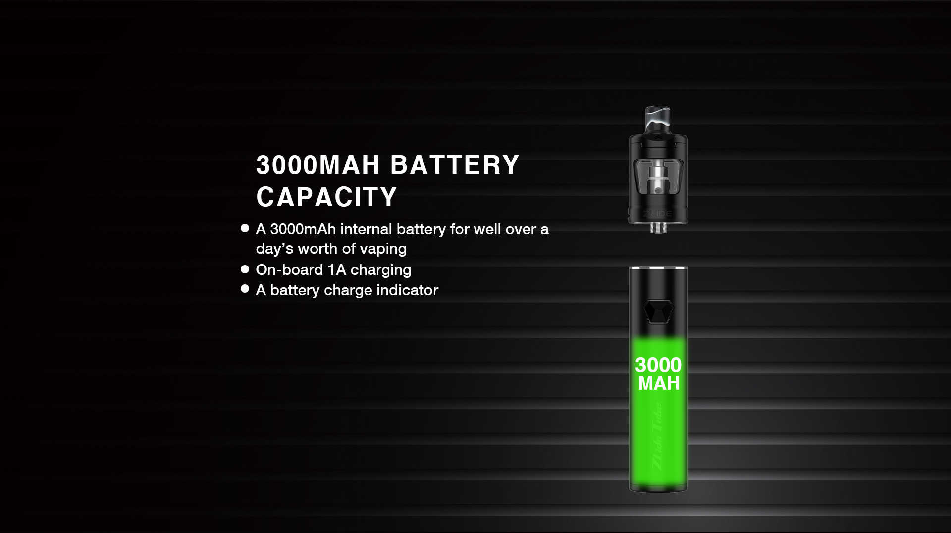 Kit Zlide Tube 3000mah avec clearomiseur Zlide 4ml - Innokin - Autonomie de 3000 mAh