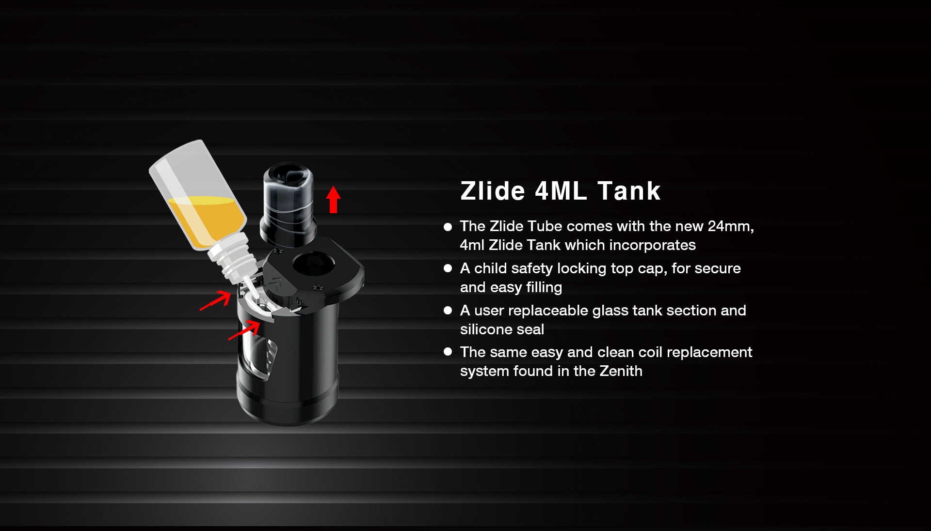 Kit Zlide Tube 3000mah avec clearomiseur Zlide 4ml - Innokin