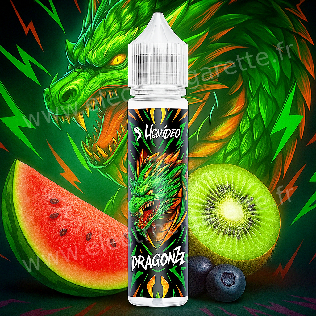 Dragonzz - Pastèque Kiwi - ZHC 50ml - Liquideo
