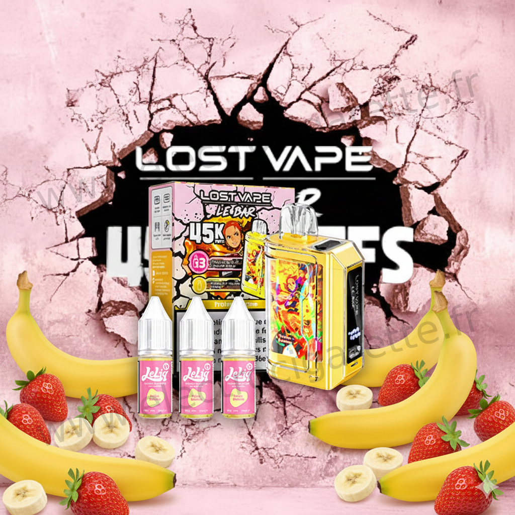 Kit Le Bar 45K Lost Vape - Fraise Banane