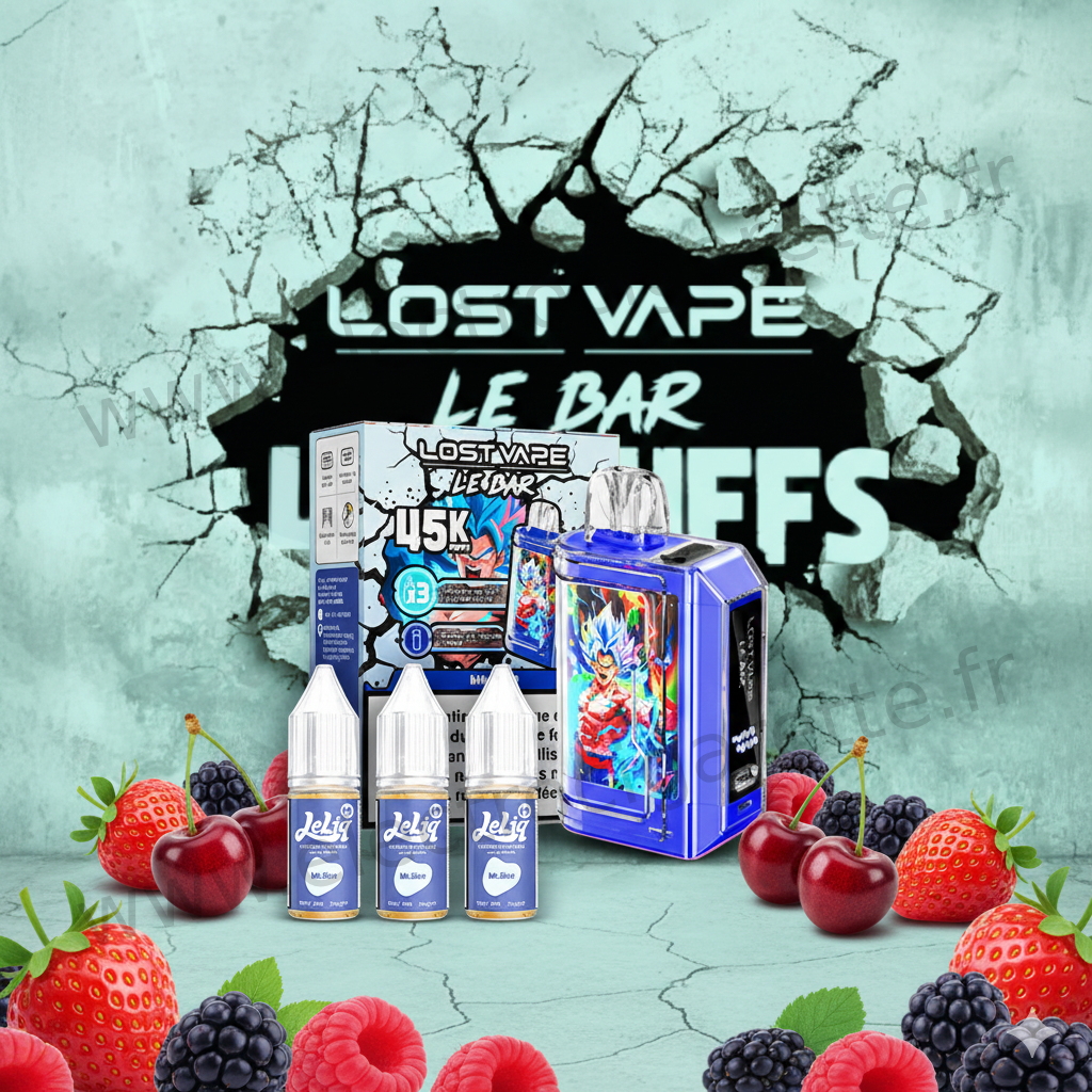 Kit Le Bar 45K Lost Vape - Mr Blue