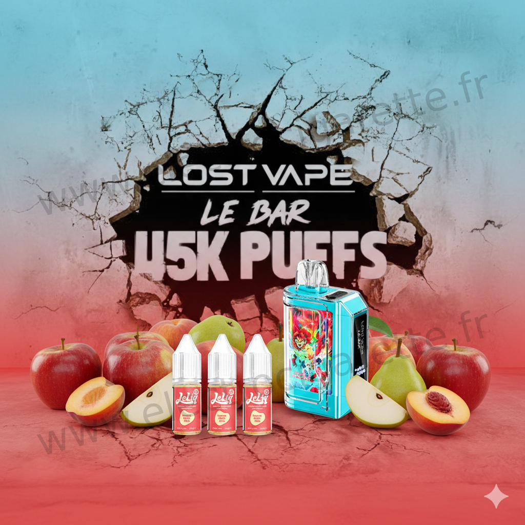 Kit Le Bar 45K Lost Vape - Pomme Pêche Poire