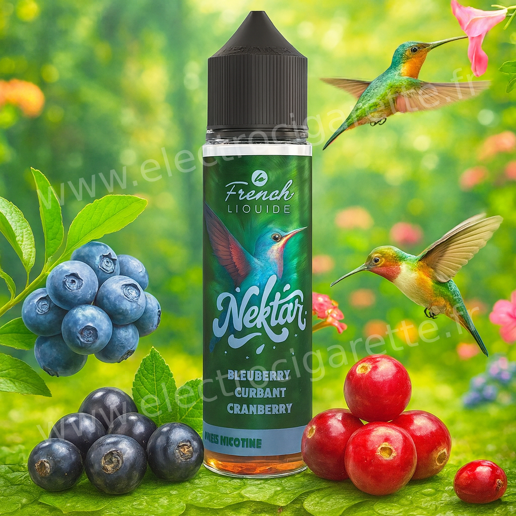 Nektar - Myrtille Cassis Cranberry - ZHC 50ml - Le French Liquide